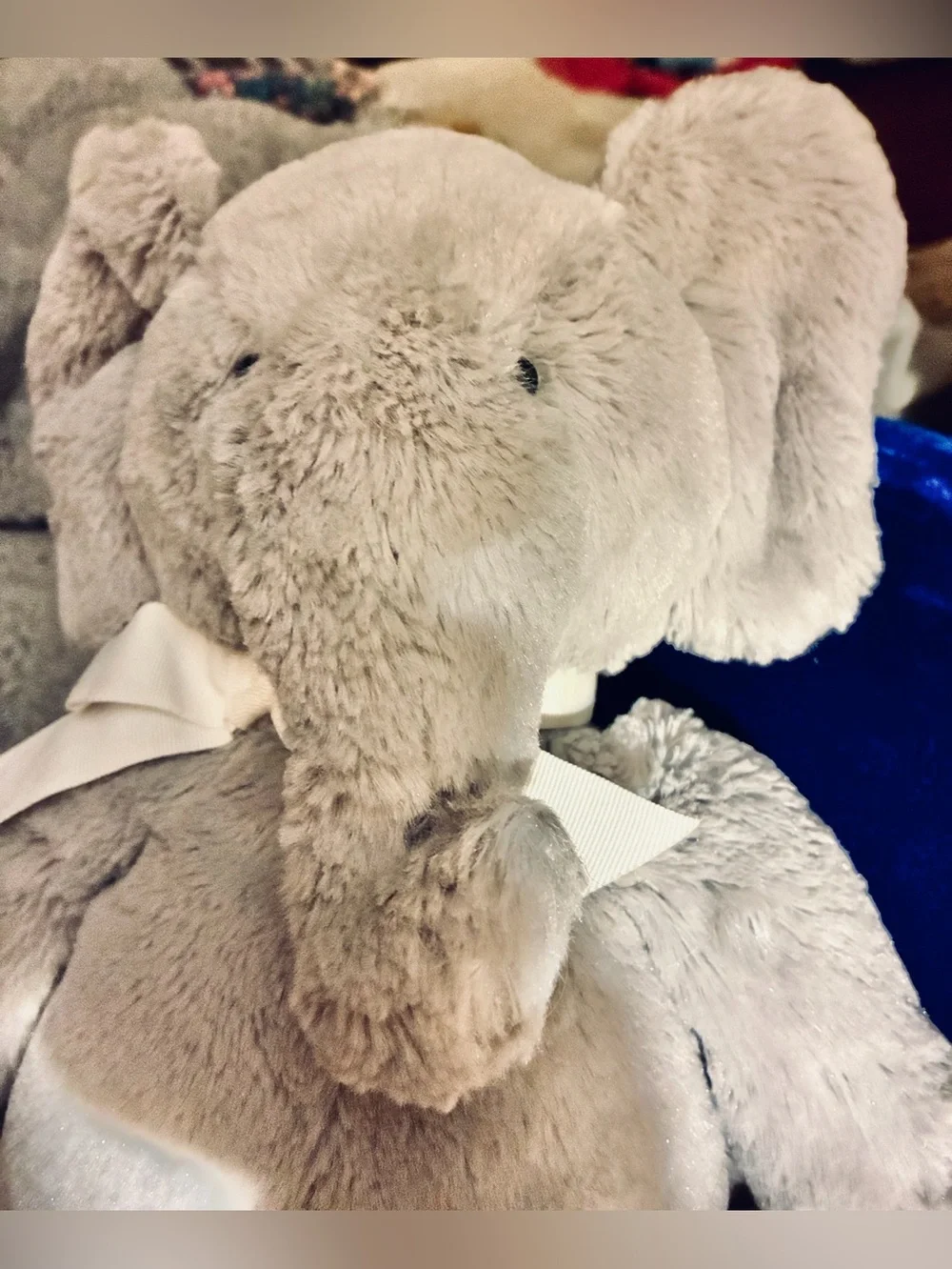 Pottery Barn Kids Nursery Collections Plush Grey Elephant. Clean & Sanitized. EC